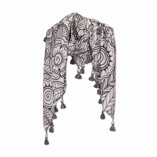 Twill Pashmina Scarf - Diamond