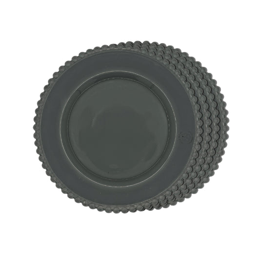 Dinner Plates - Dotted Grey (Set of 4)