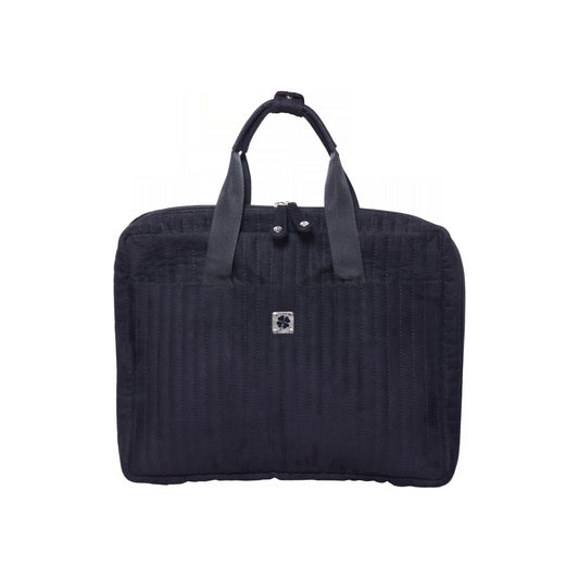 Suede Laptop Bag - Black