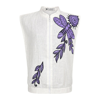 Doodle - Drop Shoulder Zip Top