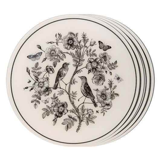 Placemat - Flora & Fauna Round Bird Forest (Set of 4)
