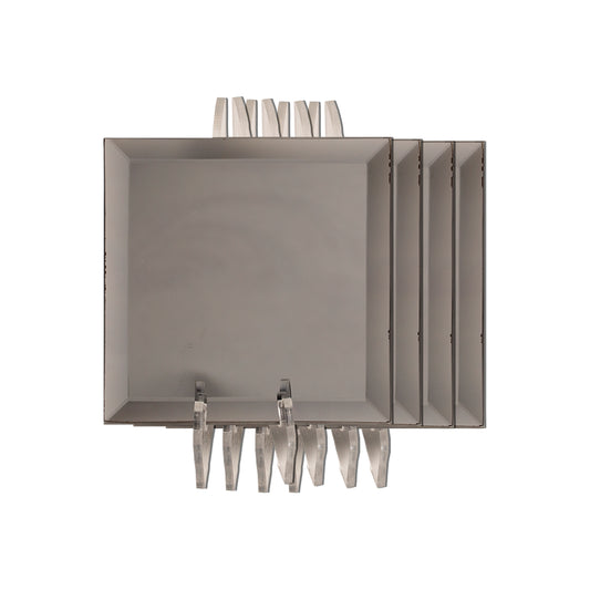 Coasters - Signature Silver Square (Set of 4)