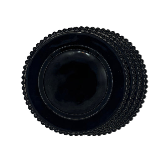 Dinner Plates - Dotted Black (Set of 4)