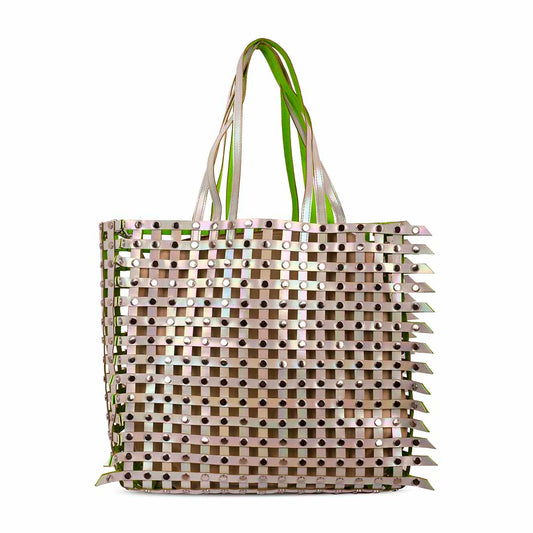 Rivet Reversible - Green & Neon Green Large