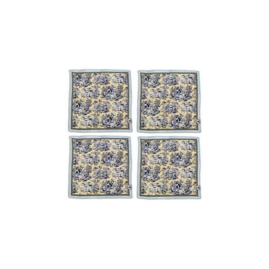 Napkin Sets - Blue Elephant Cocktail Napkin 02 (Set of 4)