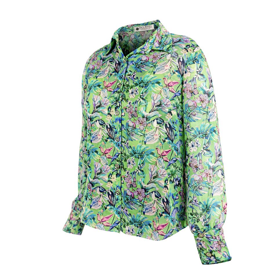 Floral - Verdant Garden Embellished Shirt