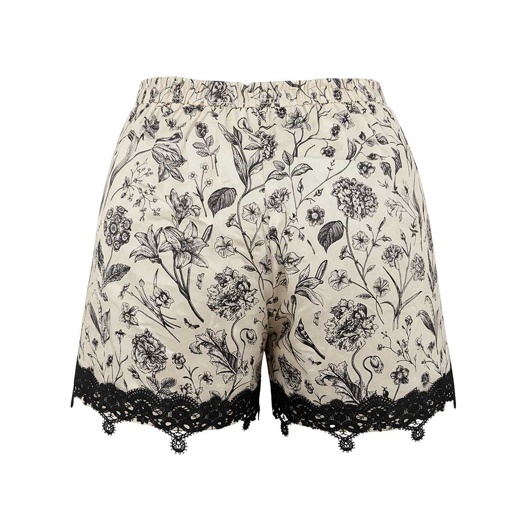 Flora & Fauna - Lace Trim Shorts