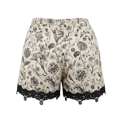 Flora & Fauna - Lace Trim Shorts