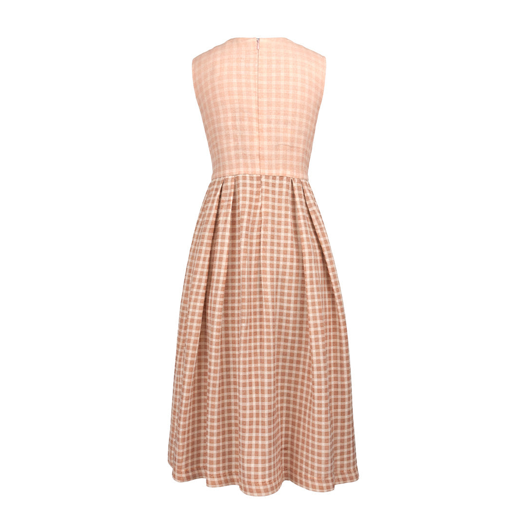Picnic - Checkered Midi Dress