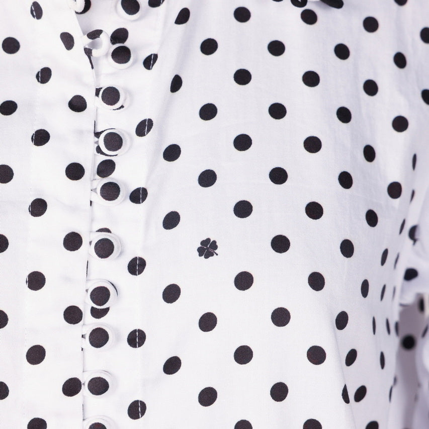 Polka Dot - Ruched Shirt