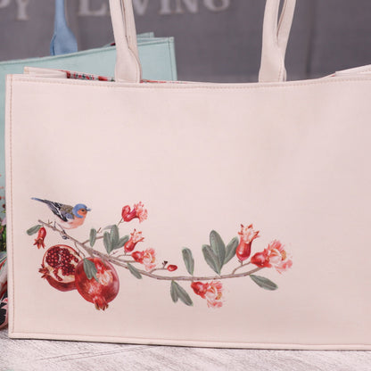 Tote Bag - Pomegranate Suede