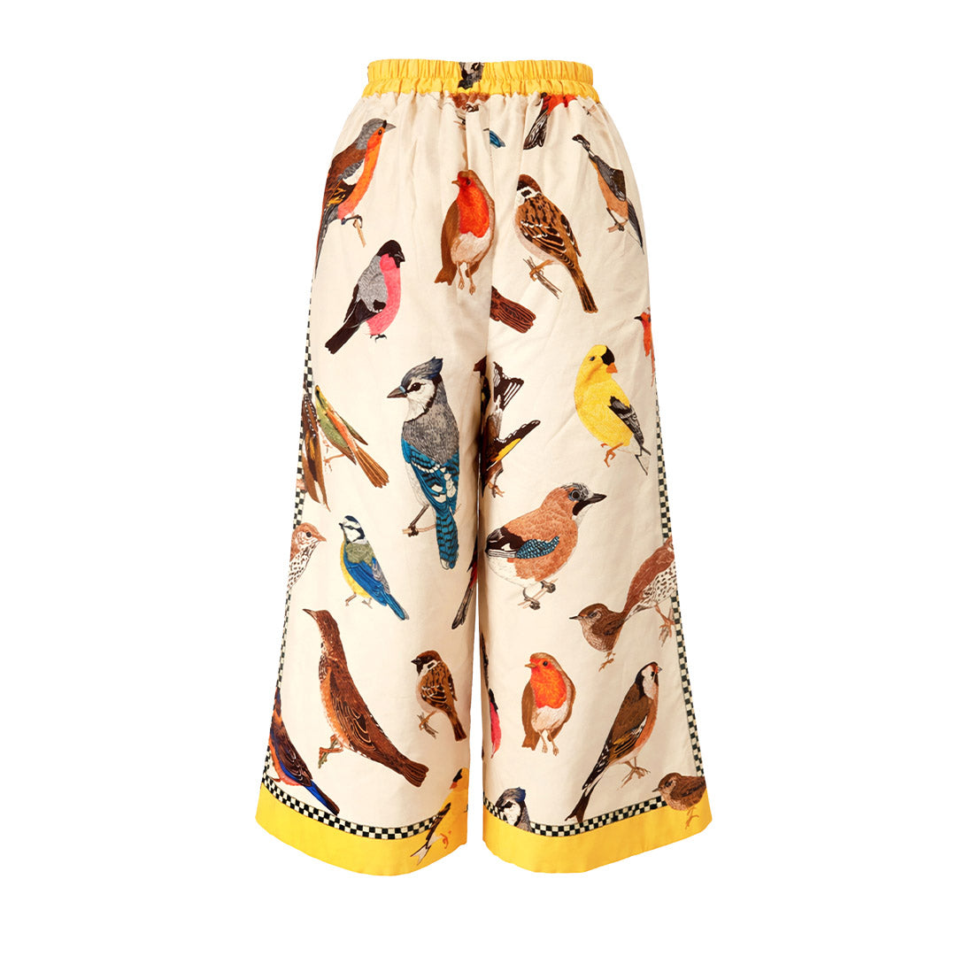 Butterfly & Birds - Printed Culottes