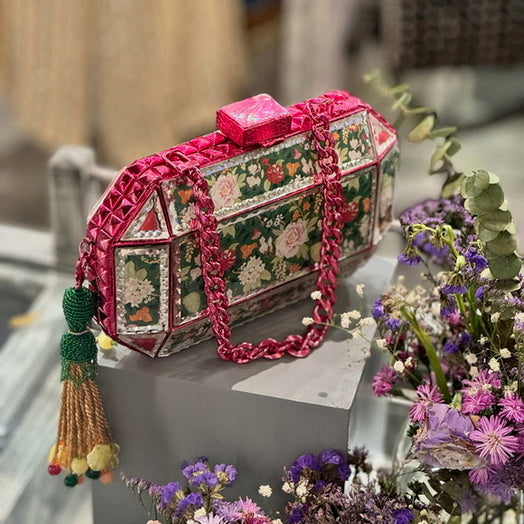 Prismatic Mirror Clutch – Bloom Royale