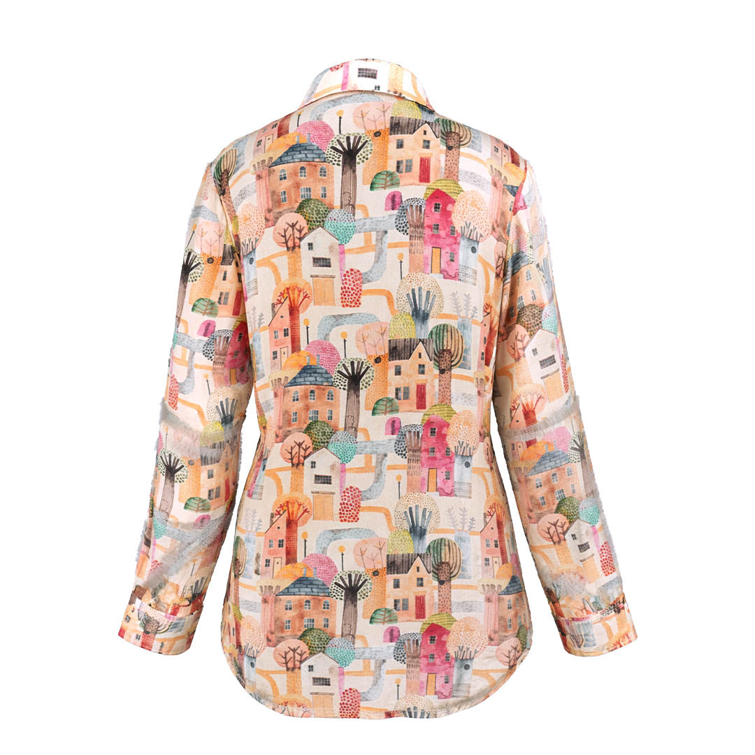 Picnic -  Pleated Printed Shirt