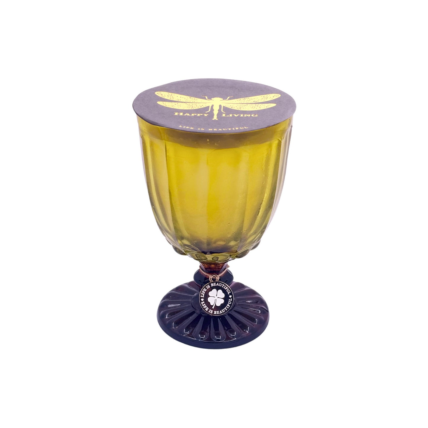 Dotted Candles - Yellow & Brown