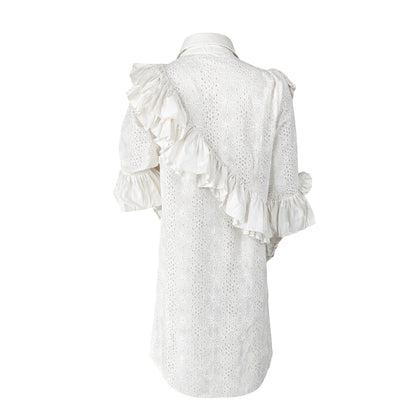 Ikat - Ruffled Dress
