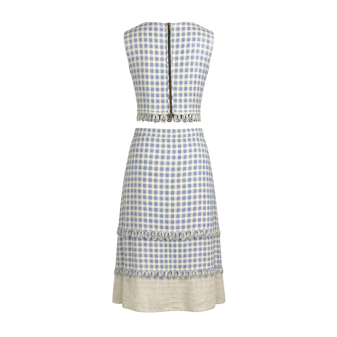 Picnic - Gingham Skirt & Top Set