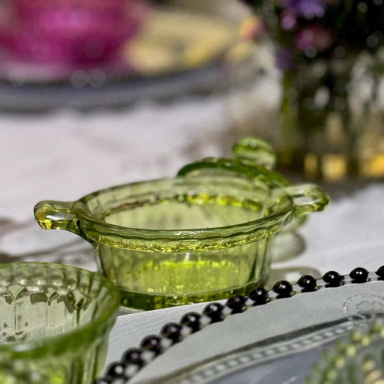 Mini Table Essentials – Dotted Caseroll Olive (Set of 4)