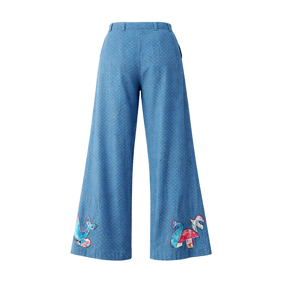 Picnic - Dotted Pleated Pants