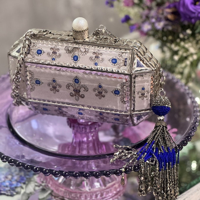 Prismatic Mirror Clutch – Royal Emblem