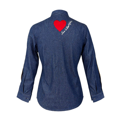 Denim - Zip/Heart Shirt