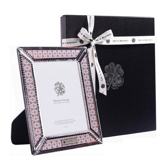 Prismatic Photo Frame – Rosé Lattice Small