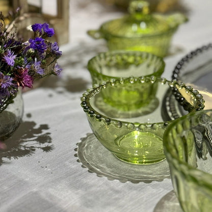 Mini Table Essentials – Dotted Midi Olive (Set of 4)