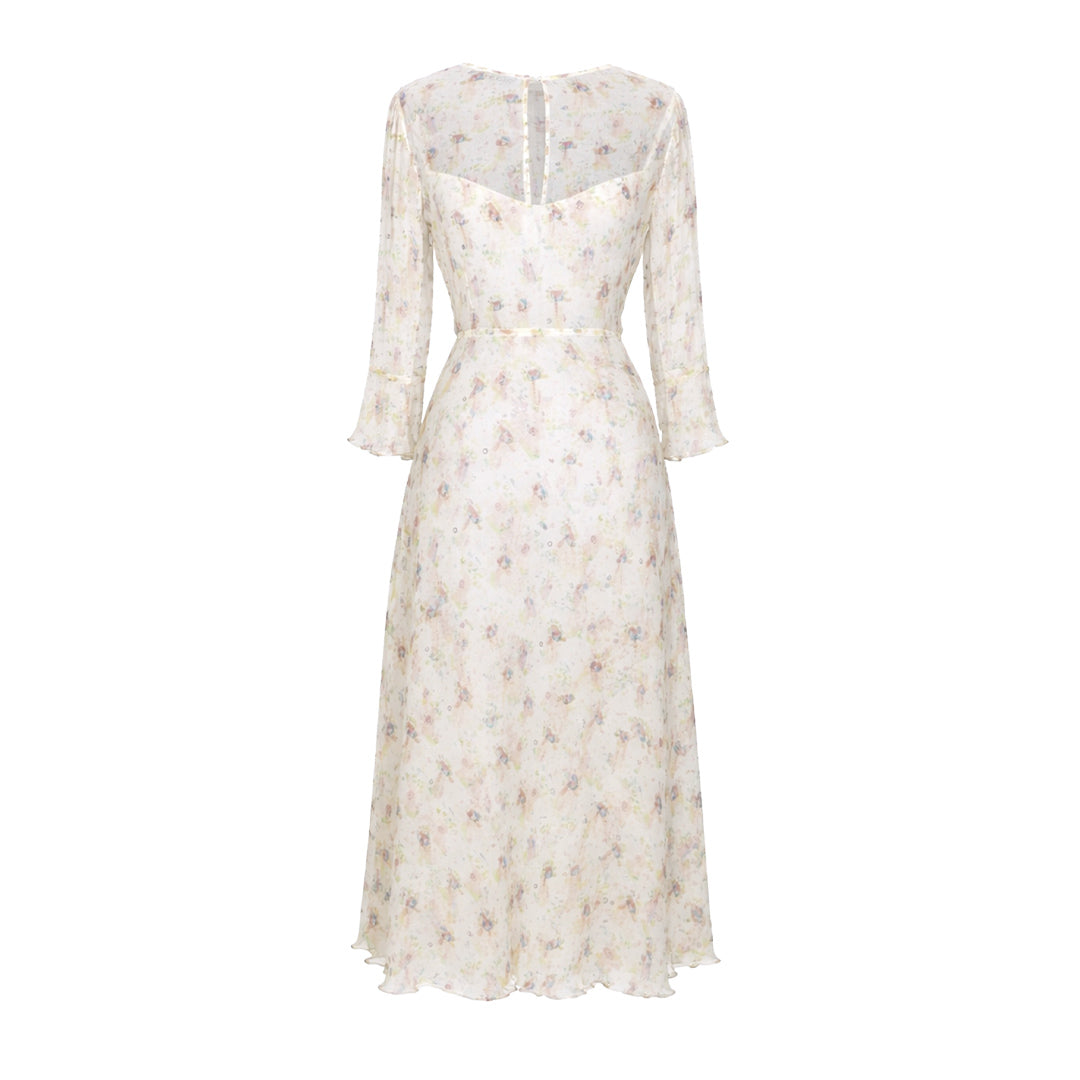 Picnic - Printed V Neck Dress
