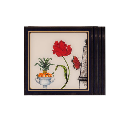 Coasters - Butterflies & Birds Florence (Set of 4)