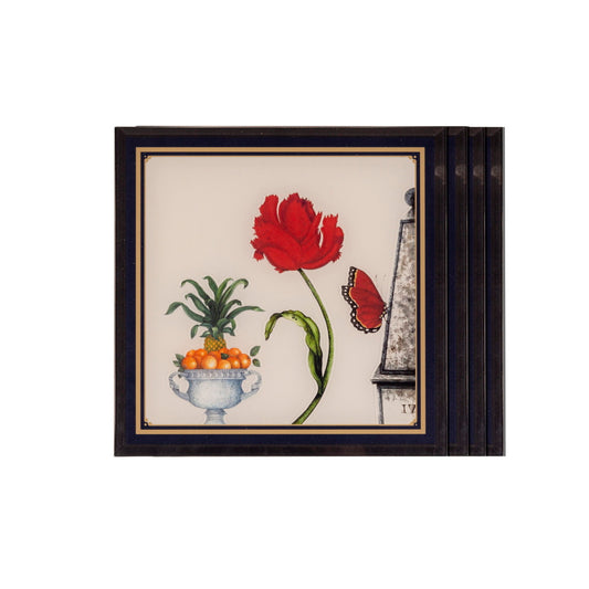 Coasters - Butterflies & Birds Florence (Set of 4)