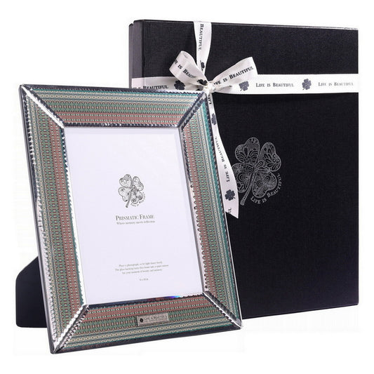 Prismatic Photo Frame – Mosaic Green Large