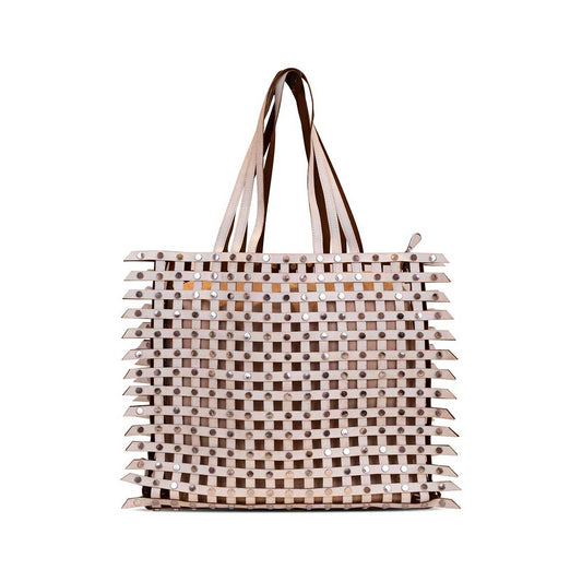 Rivet Reversible - White & Brown Large