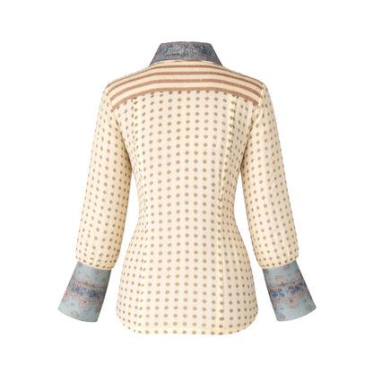 Explorer - Ivory Printed Panel Shirt