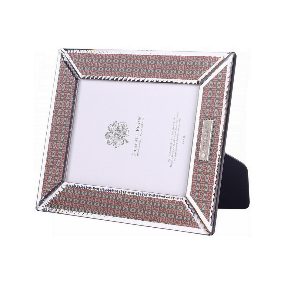 Prismatic Photo Frame – Amber Orange Small