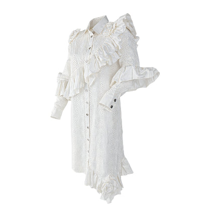Ikat - Ruffled Dress
