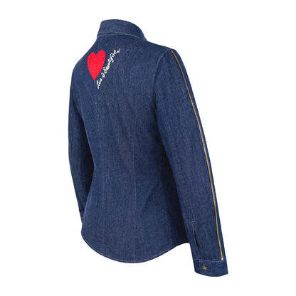 Denim - Zip/Heart Shirt