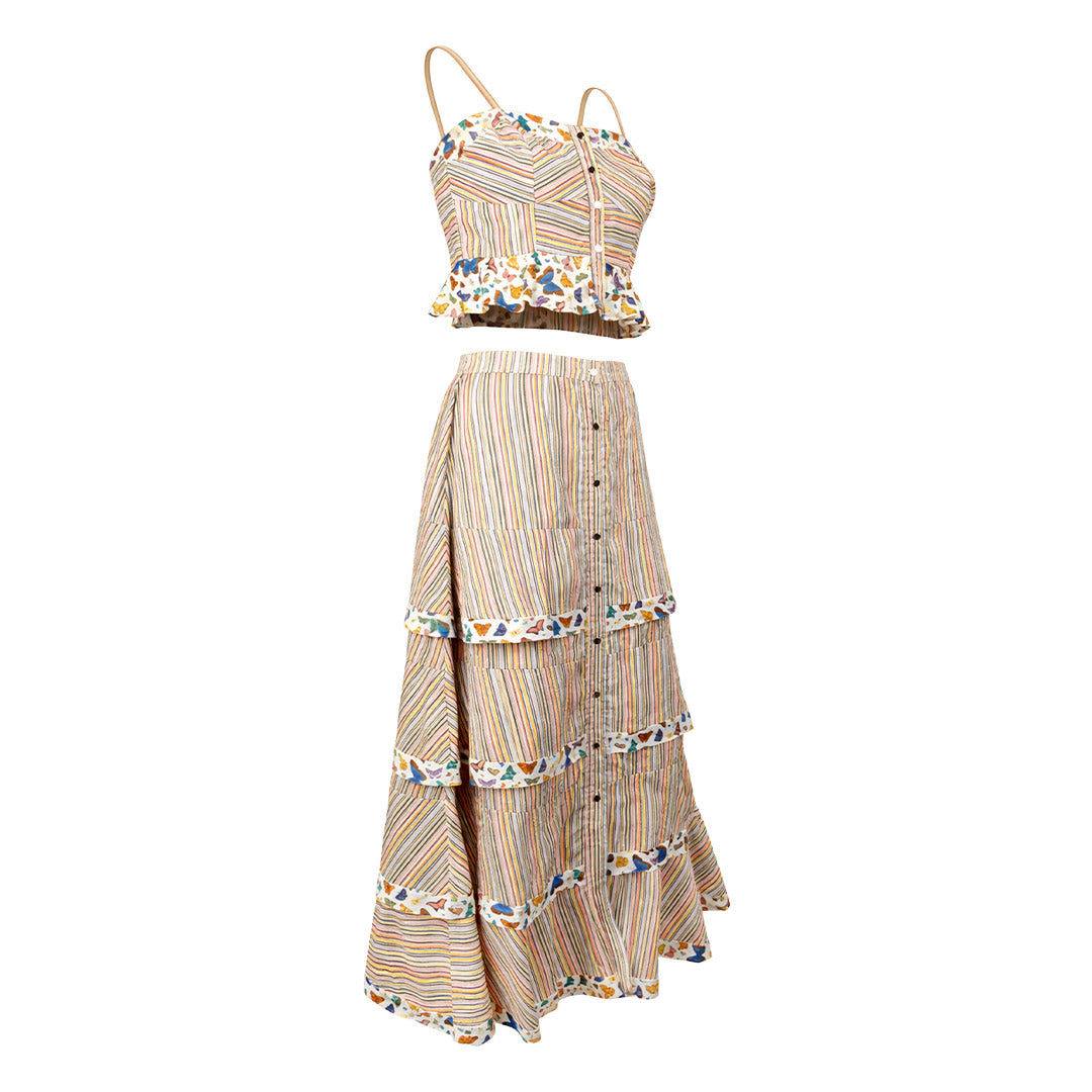 Butterfly & Birds - Skirt & Top Set