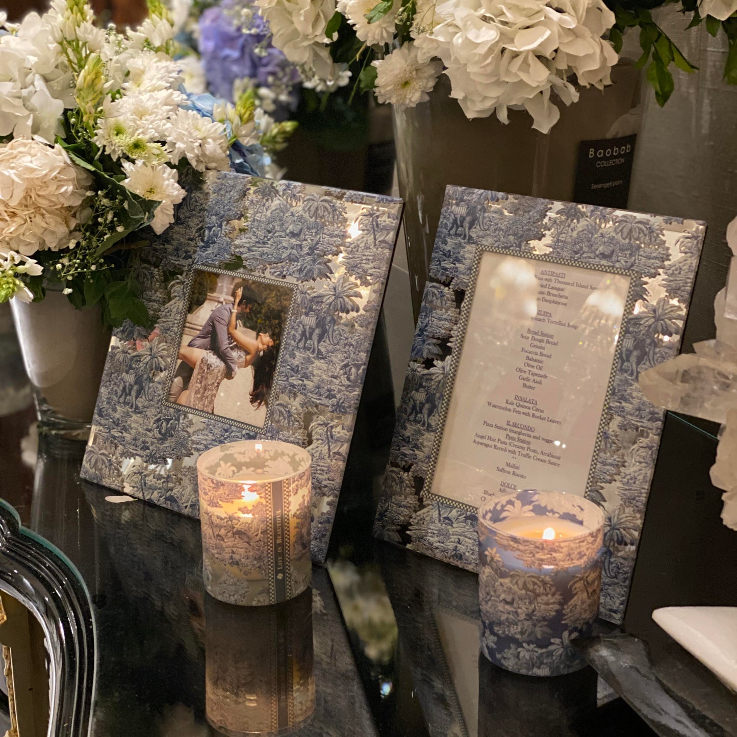 Candles - Blue Elephant Sea (Set of 2)
