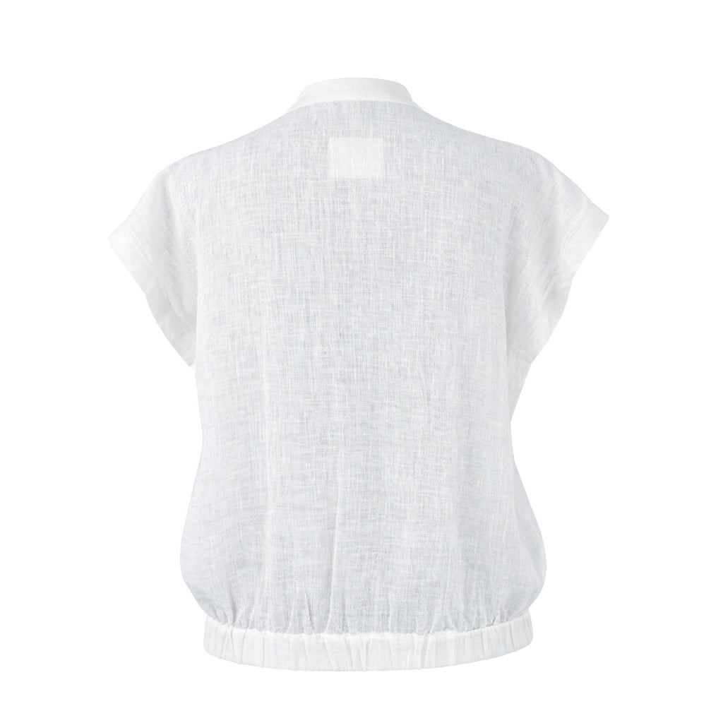 Doodle - Drop Shoulder Green Zip Top