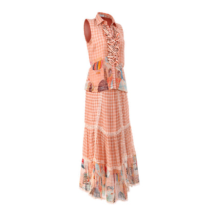 Picnic - Skirt & Ruffle Top Set
