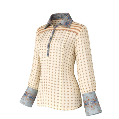 Explorer - Ivory Printed Panel Shirt