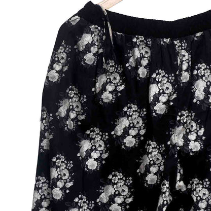 Flora & Fauna - Floral Wide Pants Black