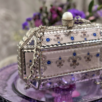 Prismatic Mirror Clutch – Royal Emblem