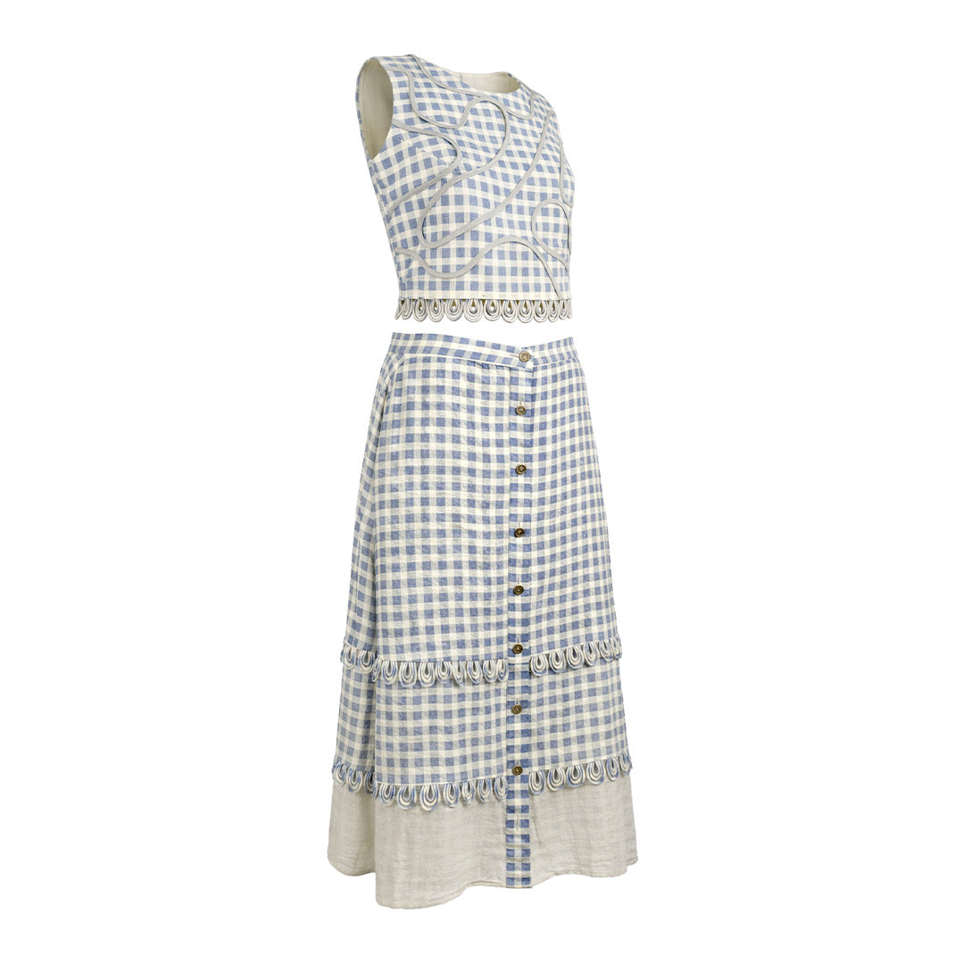 Picnic - Gingham Skirt & Top Set