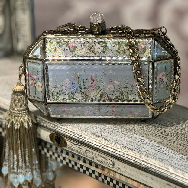 Prismatic Mirror Clutch – Misty Garden