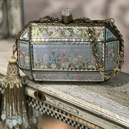 Prismatic Mirror Clutch – Misty Garden