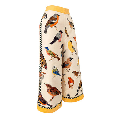 Butterfly & Birds - Printed Culottes