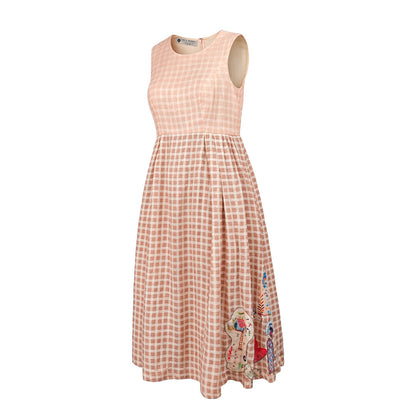 Picnic - Checkered Midi Dress