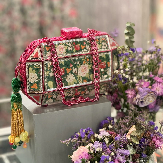 Prismatic Mirror Clutch – Bloom Royale