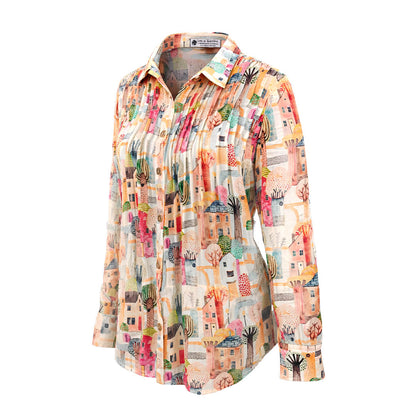 Picnic -  Pleated Printed Shirt
